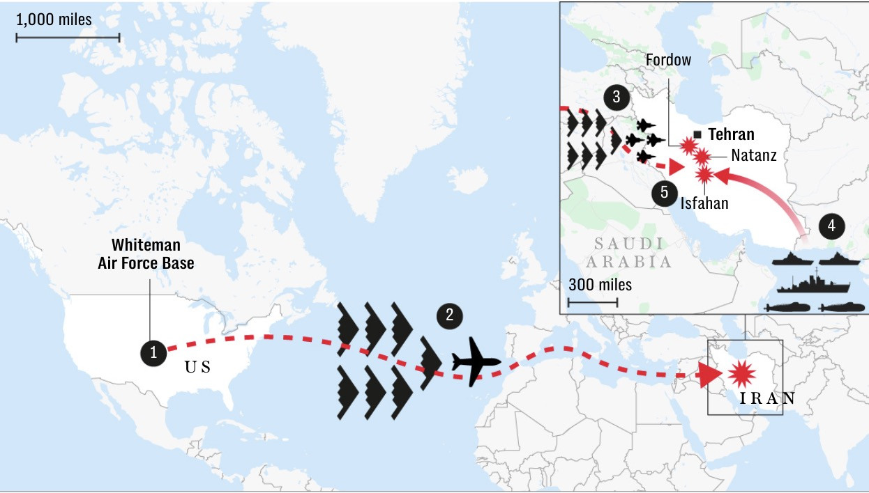 Đánh bom Iran Telegraph