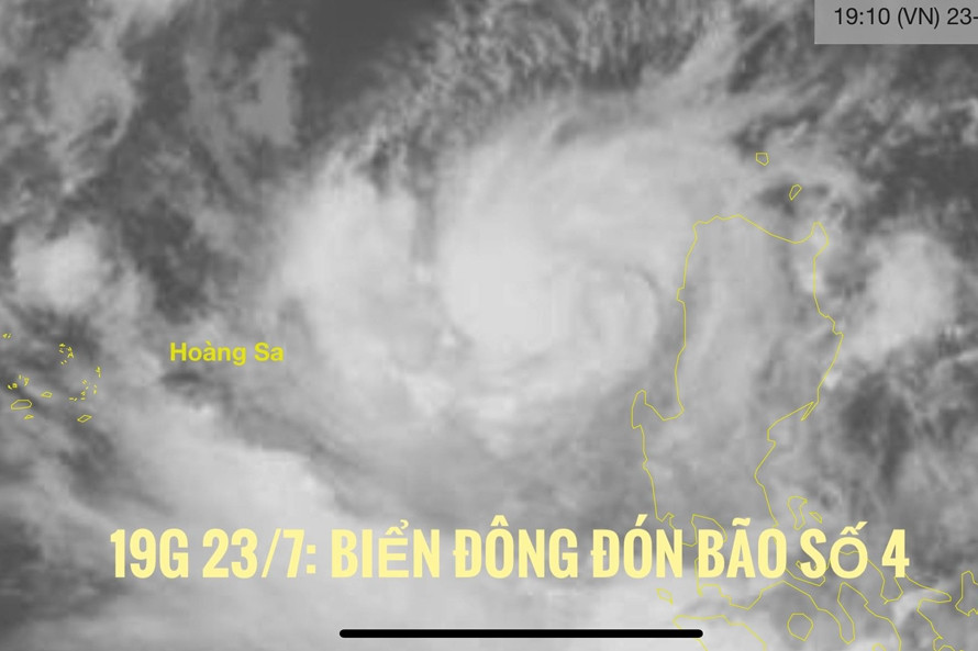 Bão số 4 hình thành trên Biển Đông, mang tên Cỏ May do Việt Nam đặt