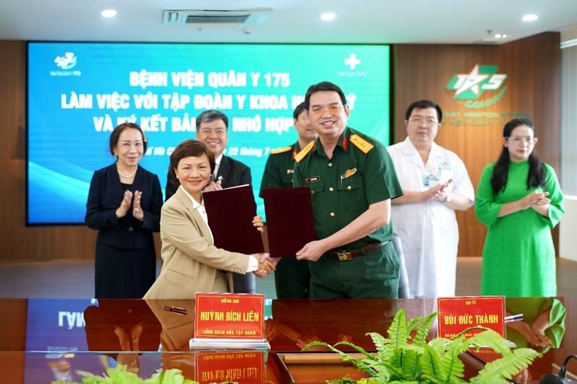 Tập đoàn y khoa Hoàn Mỹ hợp tác chuyên môn với Bệnh viện Quân y 175