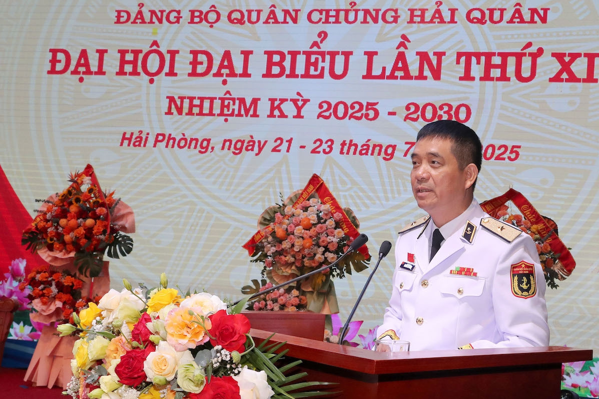 Thiếu tướng Nguyễn An Phong được bầu làm Bí thư Đảng ủy Quân chủng Hải quân