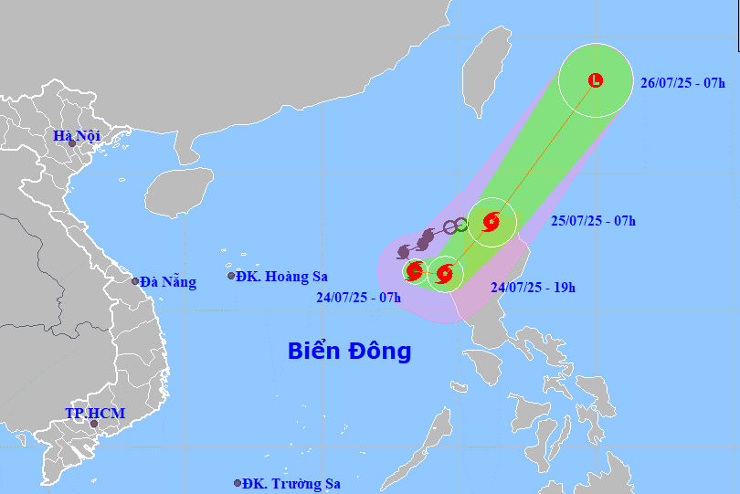 Tin mới nhất về bão số 4 Cỏ May: Khả năng đạt cấp bão mạnh, liên tục đổi hướng
