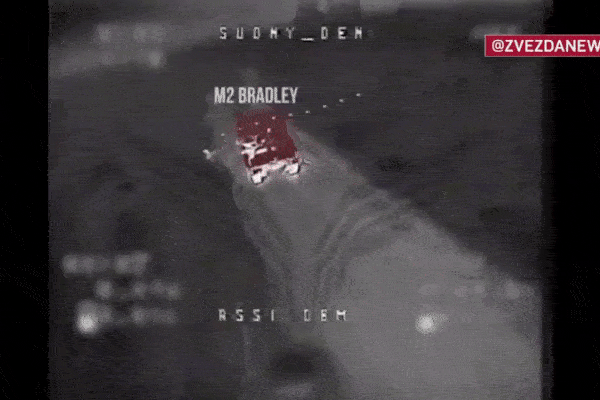 Video UAV Nga bắn nổ xe chiến đấu Bradley và hàng loạt thiết giáp Ukraine