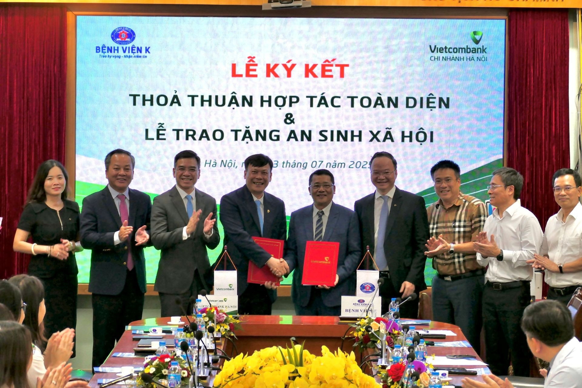 Vietcombank và Bệnh viện K hợp tác toàn diện, cùng thúc đẩy chuyển đổi số y tế