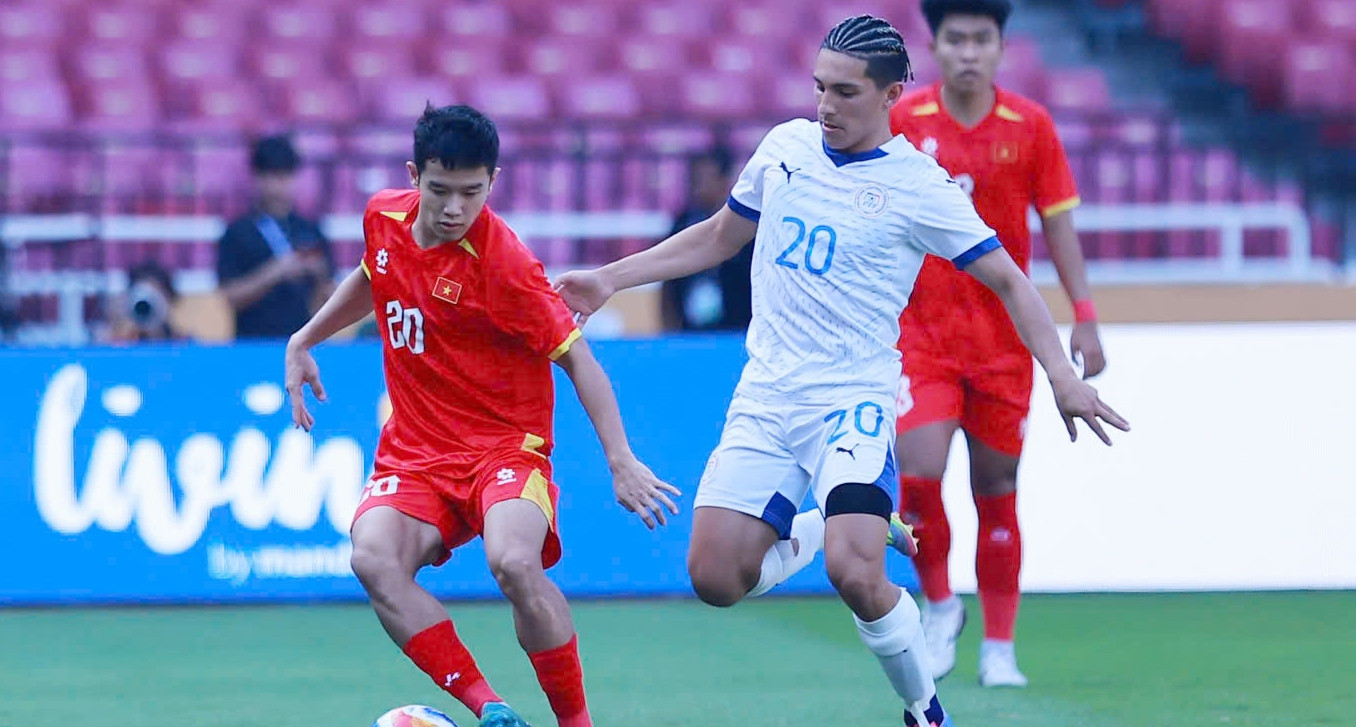 Trực tiếp bóng đá U23 Việt Nam 0-1 U23 Philippines: Bàn thua đáng tiếc