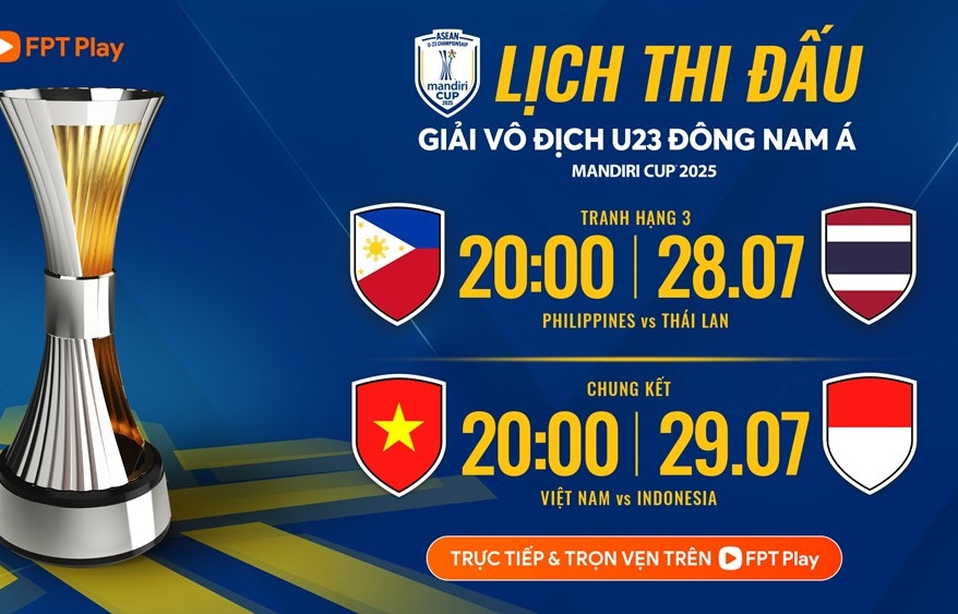 Lịch thi đấu chung kết U23 Đông Nam Á 2025 mới nhất