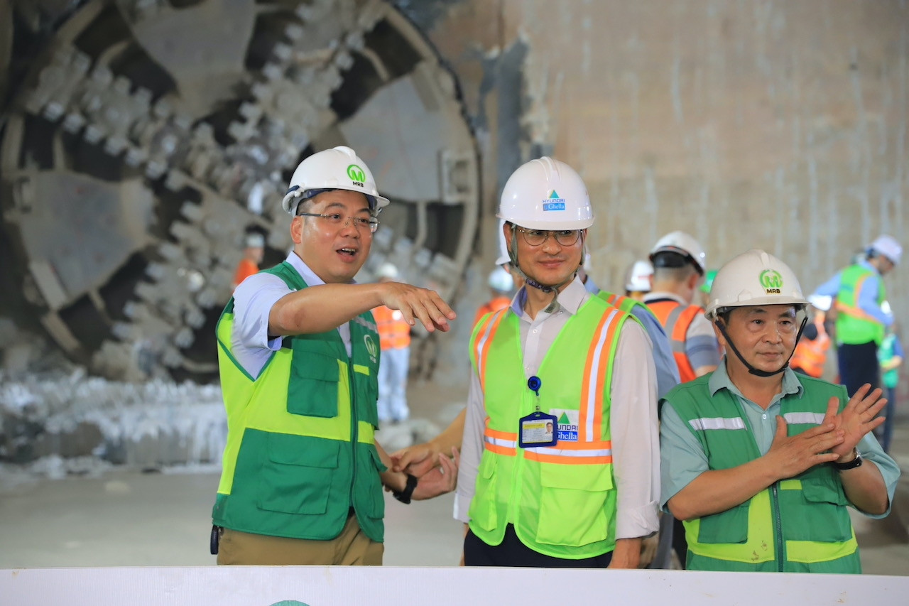 Robot đào hầm ngầm tuyến metro Nhổn – ga Hà Nội đã đến ga Văn Miếu