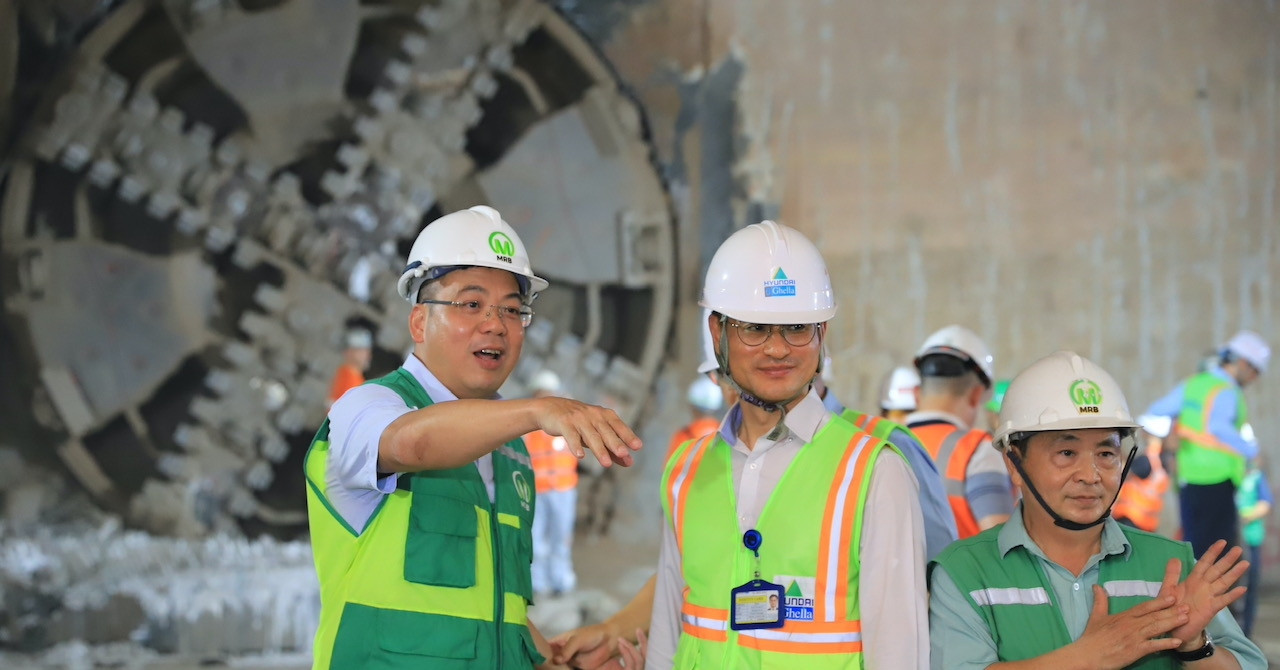 Robot đào hầm ngầm tuyến metro Nhổn – ga Hà Nội đã đến ga Văn Miếu