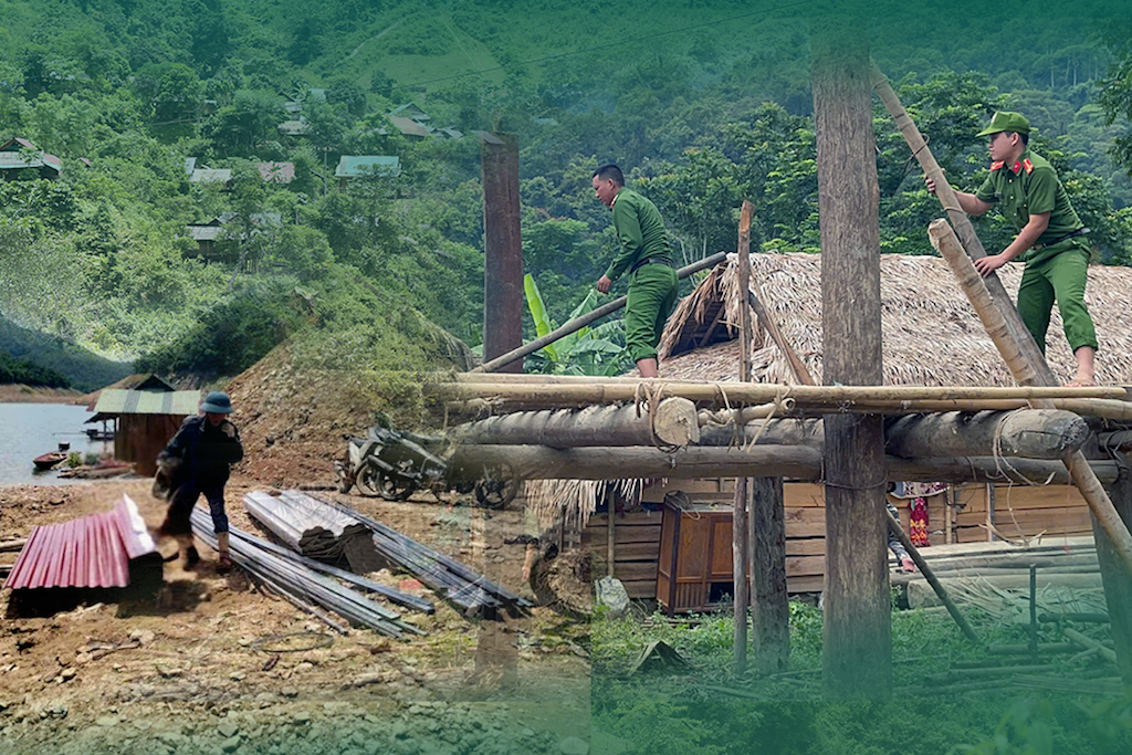 Vượt lòng hồ chở nguyên vật liệu và chiến dịch 90 ngày, đêm xóa nhà tạm ở vùng biên xứ Nghệ