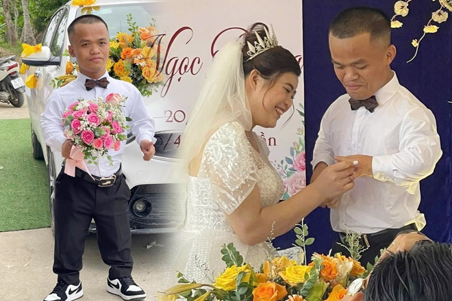 Ở nhà bạn gái 10 ngày, chàng trai cao 1m28 ở Thanh Hóa cưới được vợ xinh