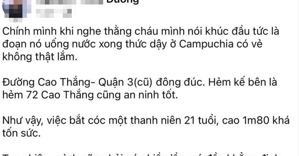Làm rõ thông tin nam thanh niên uống chai nước sâm rồi bị bắt cóc sang Campuchia