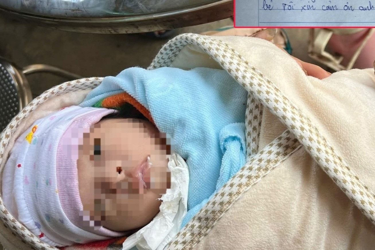 Bé gái sơ sinh bị bỏ rơi trước nhà dân ở Đà Nẵng, thư tay tiết lộ lý do bất ngờ