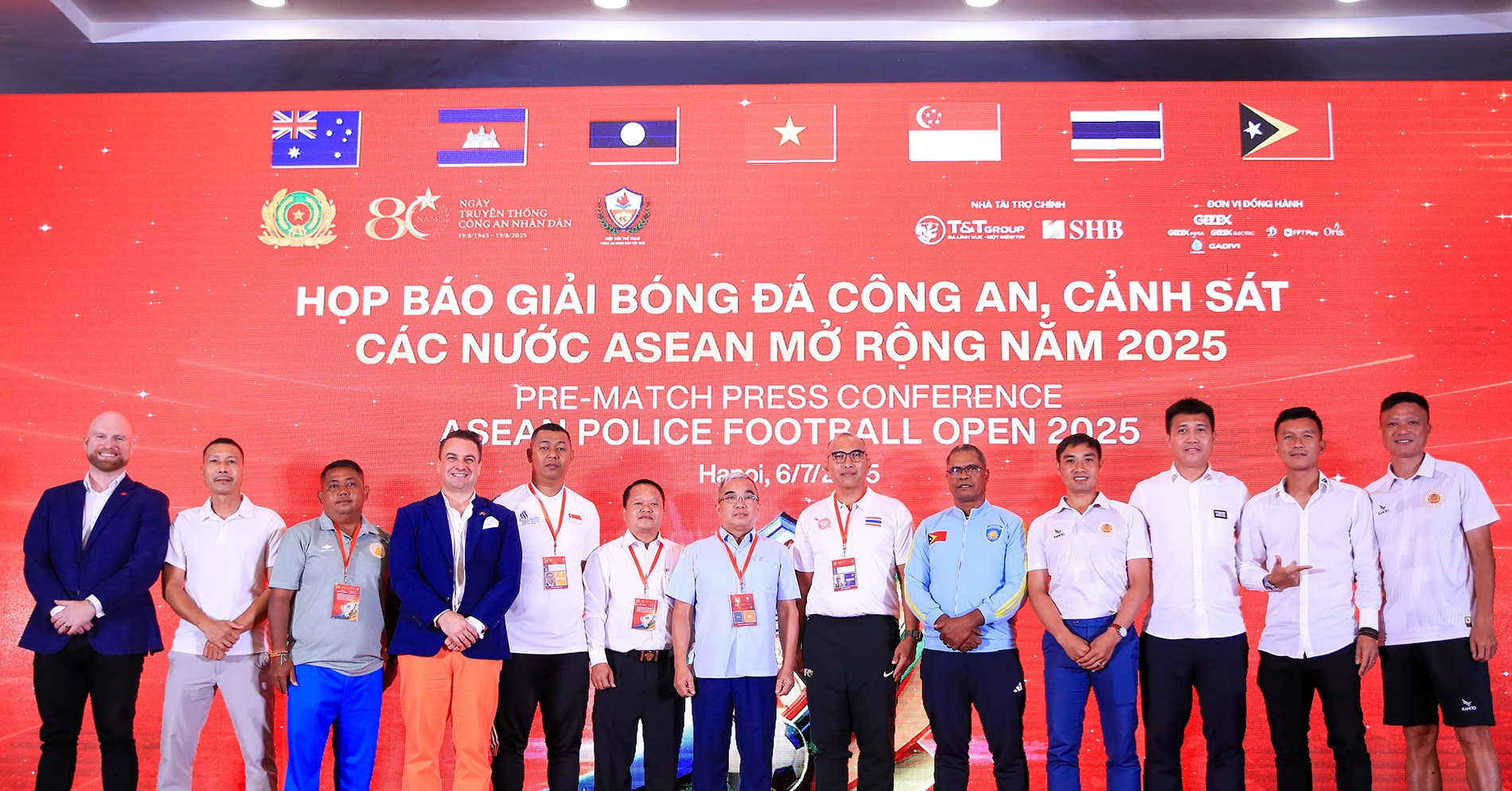 8 đội dự giải bóng đá Công an - Cảnh sát ASEAN 2025