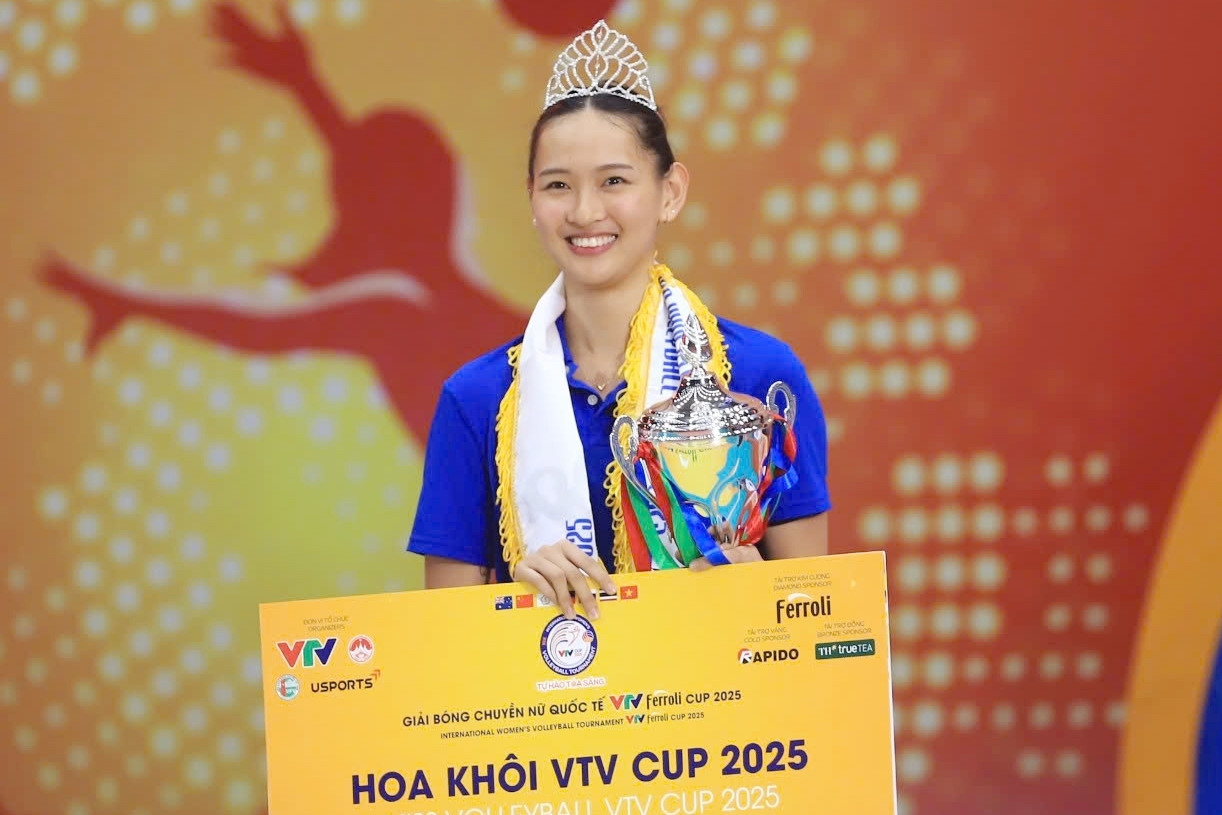 Cận cảnh sắc đẹp Hoa khôi bóng chuyền VTV Cup 2025