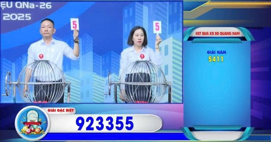 Sự cố hy hữu khi quay giải đặc biệt xổ số Quảng Nam