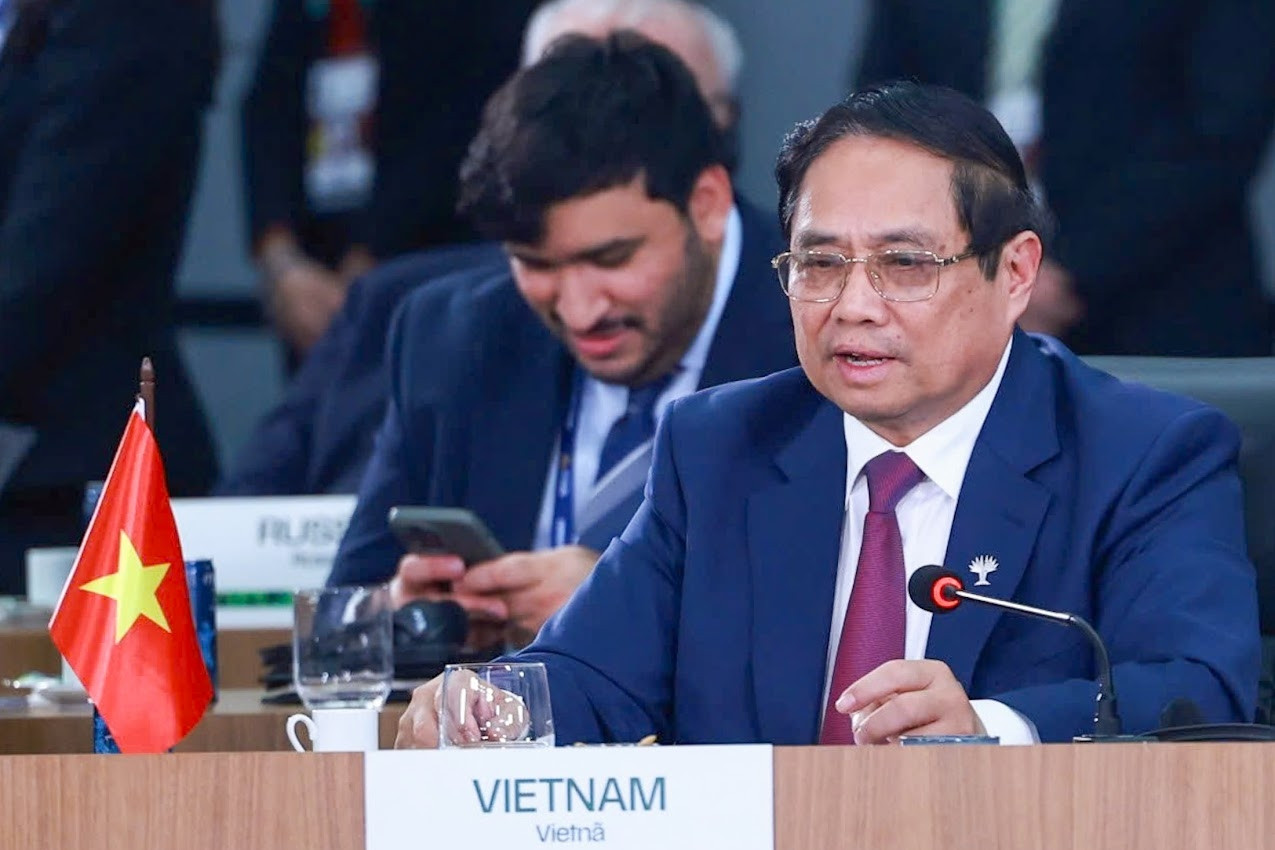 Thủ tướng nêu 3 đề xuất quan trọng tại phiên thảo luận cấp cao BRICS mở rộng