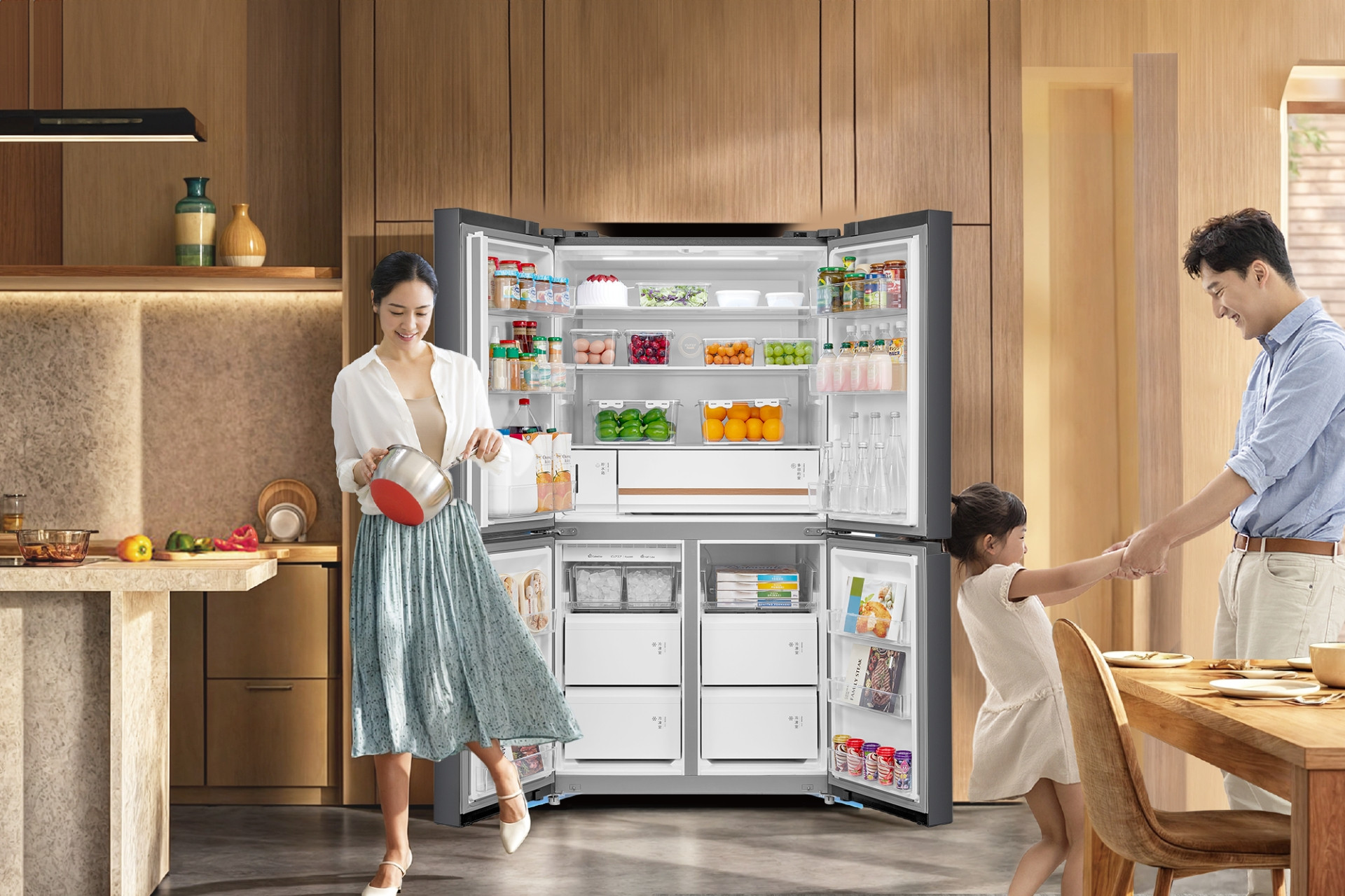 'Siêu' tủ lạnh Toshiba NaturePURE 711L: tối ưu nhu cầu cho gia đình đa thế hệ