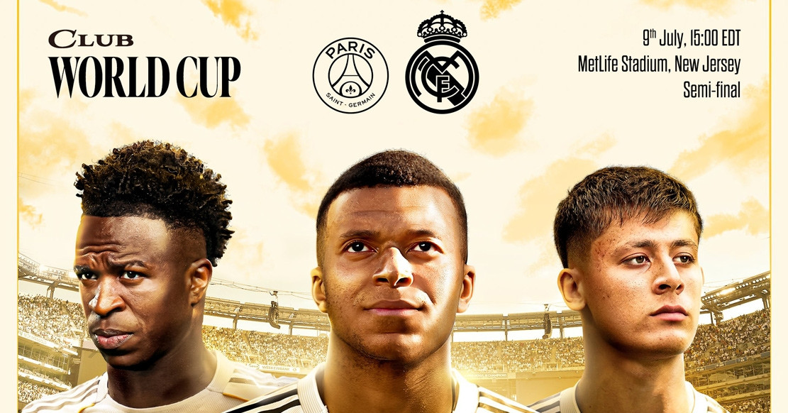 Trực tiếp bóng đá PSG vs Real Madrid, bán kết FIFA Club World Cup