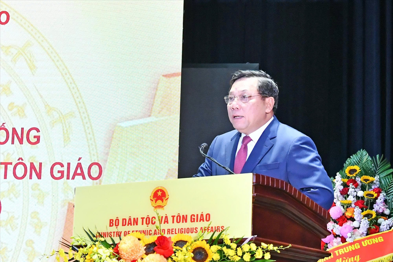 Thứ trưởng Nguyễn Hải Trung đọc diễn văn tại Lễ kỉ niệm. (Ảnh: Hoàng Quý)