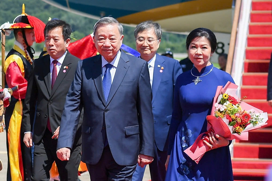 Tổng Bí thư Tô Lâm và Phu nhân đến Seoul, Hàn Quốc