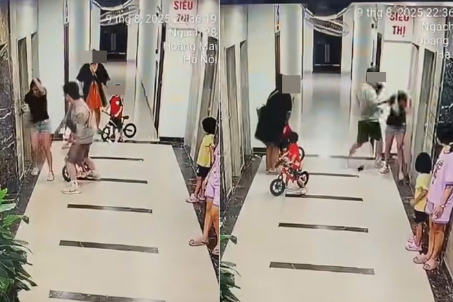 Vụ người phụ nữ bị đánh dã man ở chung cư Hà Nội: Xuất phát từ mâu thuẫn trẻ nhỏ