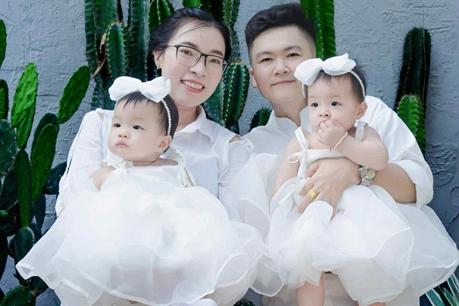 Vượt mọi rào cản đến với nhau, hai cô gái hạnh phúc đón cặp song sinh thiên thần