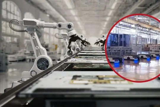 Không cần con người: Gần 200 robot điều hành dây chuyền sản xuất máy xúc từ A-Z