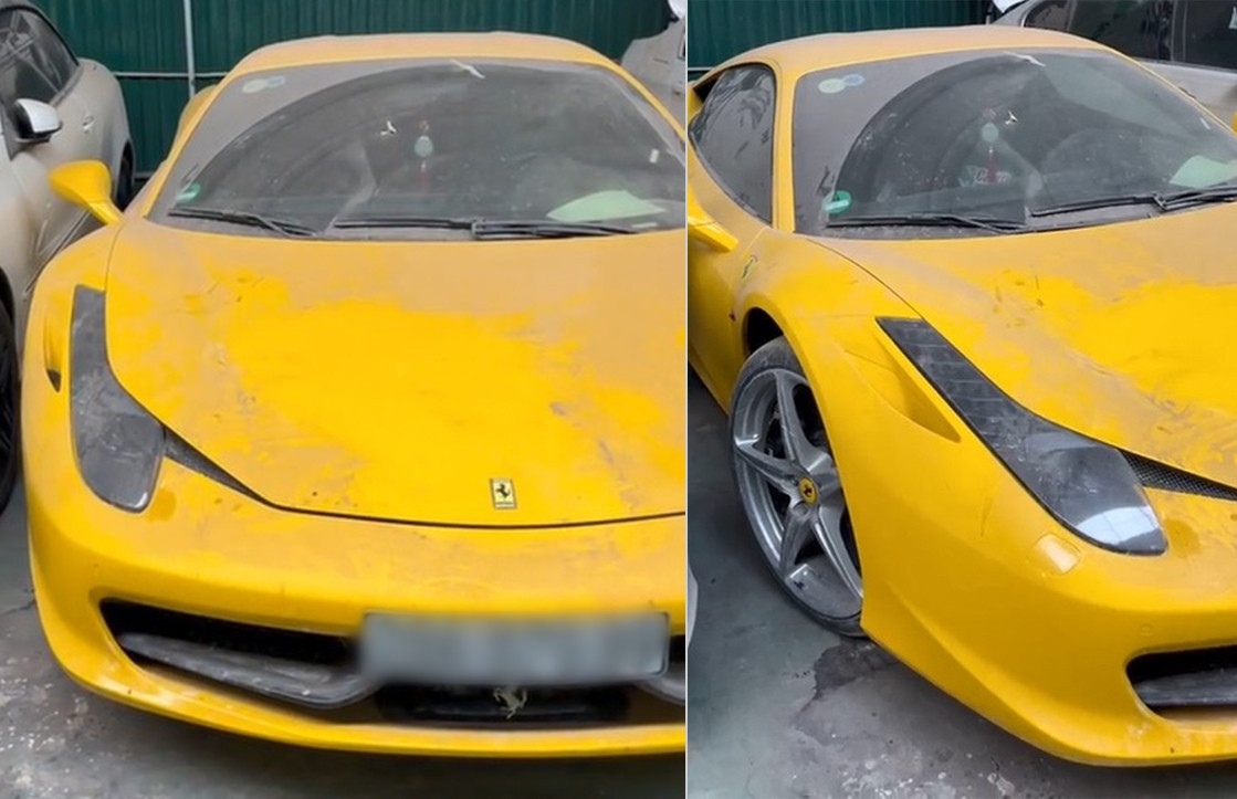 Siêu xe Ferrari 458 của đại gia Hà Nội từng bị vứt xó phủ kín bụi, giờ ra sao?