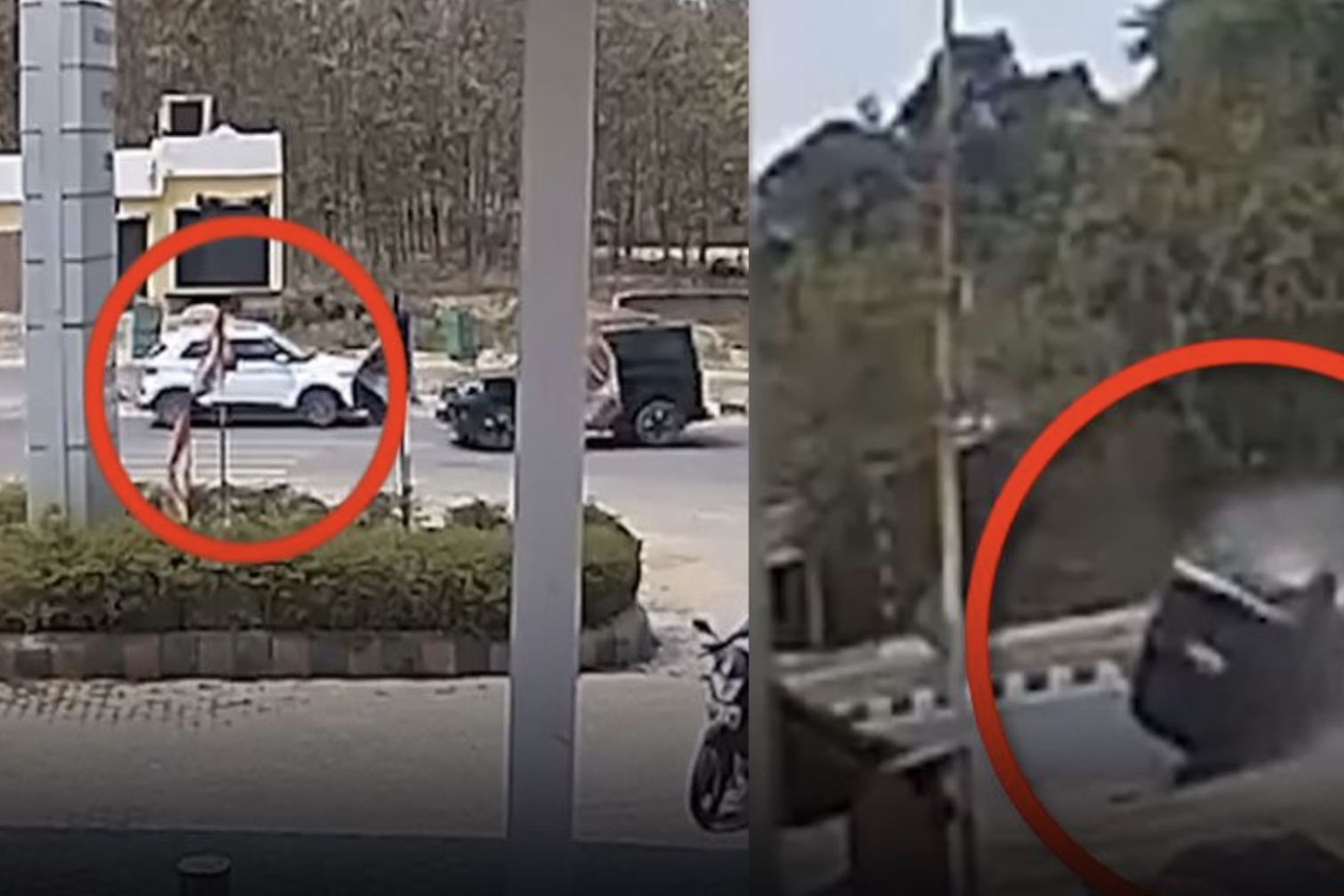 Xe SUV gặp va chạm lộn nhiều vòng, 5 người thoát chết nhờ khung gầm vững chắc