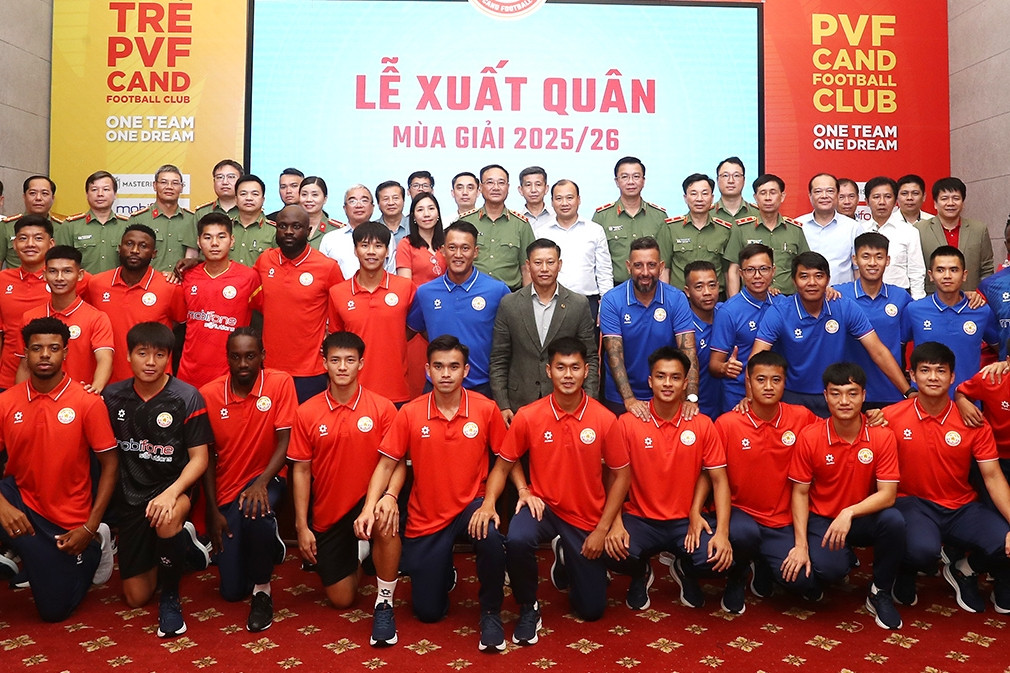Tân binh PVF-CAND hứa chơi cống hiến ở V-League 2025/26