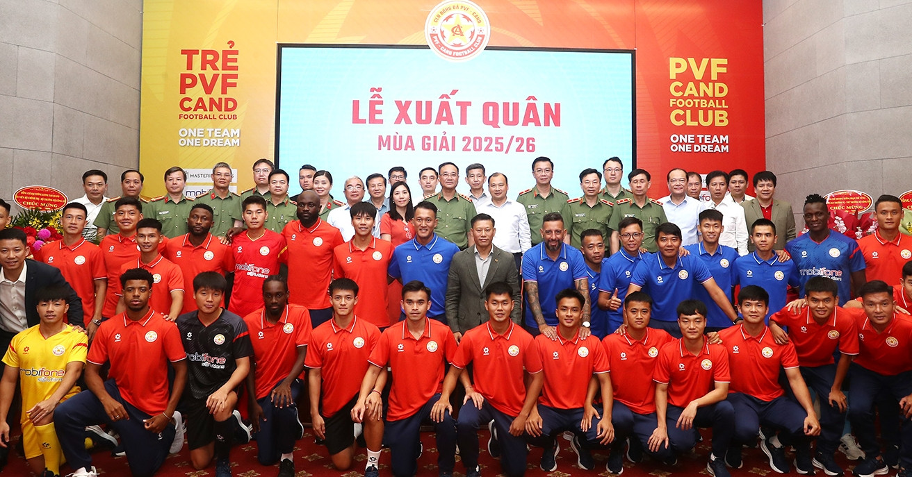Tân binh PVF-CAND hứa chơi cống hiến ở V-League 2025/26