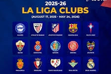 Lịch thi đấu bóng đá La Liga 2025/26 mới nhất