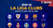 Lịch thi đấu bóng đá La Liga 2025/26 mới nhất