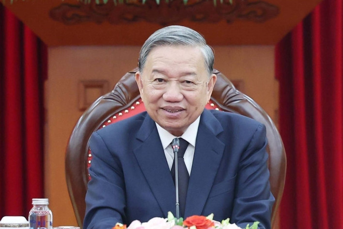 Tổng Bí thư Tô Lâm điện đàm với Chủ tịch Đảng Nhân dân Campuchia Hun Sen