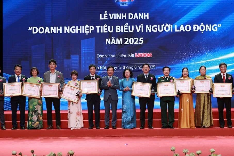 Vinh danh doanh nghiệp tiêu biểu vì người lao động 2025
