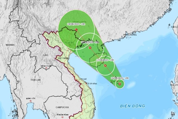 Tin mới nhất về áp thấp nhiệt đới trên Biển Đông, hướng vào vịnh Bắc Bộ