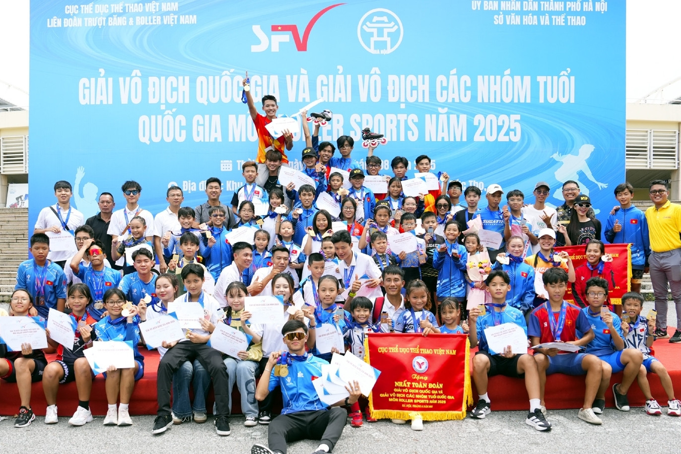 TPHCM 1 xếp nhất giải Roller Sport vô địch Quốc gia 2025