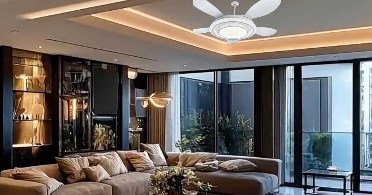 Tỏa Sáng Không Gian Hiện Đại: Quạt Crystal - Lựa Chọn Hàng Đầu Của Gen Z