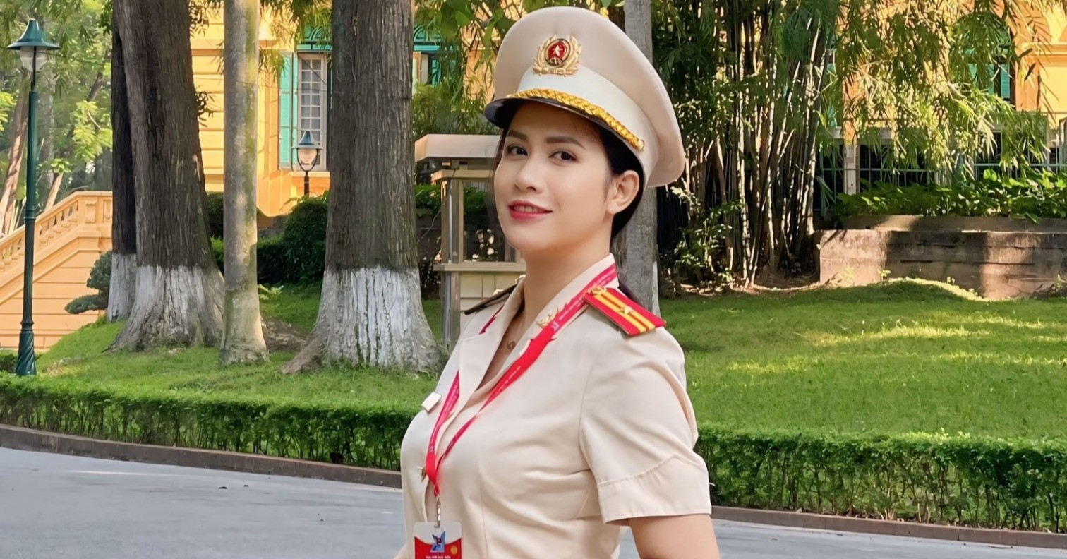 Thiếu tá công an Trúc Mai kể về chồng cùng nghề...