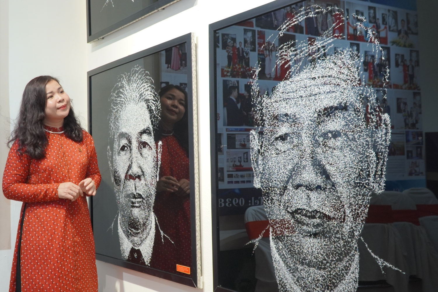 Họa sĩ dùng búa vẽ tranh nhận bằng chứng nhận kỷ lục