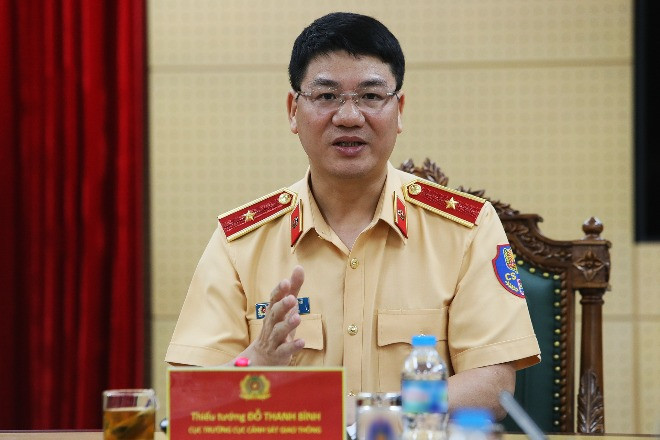 Thiếu tướng Đỗ Thanh Bình nhận hơn 1.000 tin phản ánh về giao thông 1 tháng qua
