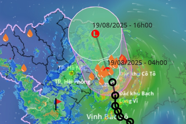 Tin mới nhất về ATNĐ: Trên đất liền Quảng Ninh, miền Bắc mưa lớn đến 250mm