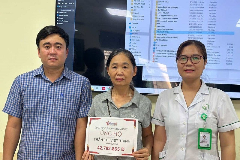 Bạn đọc giúp đỡ chị Trần Thị Việt Chinh bị u não hơn 42 triệu đồng