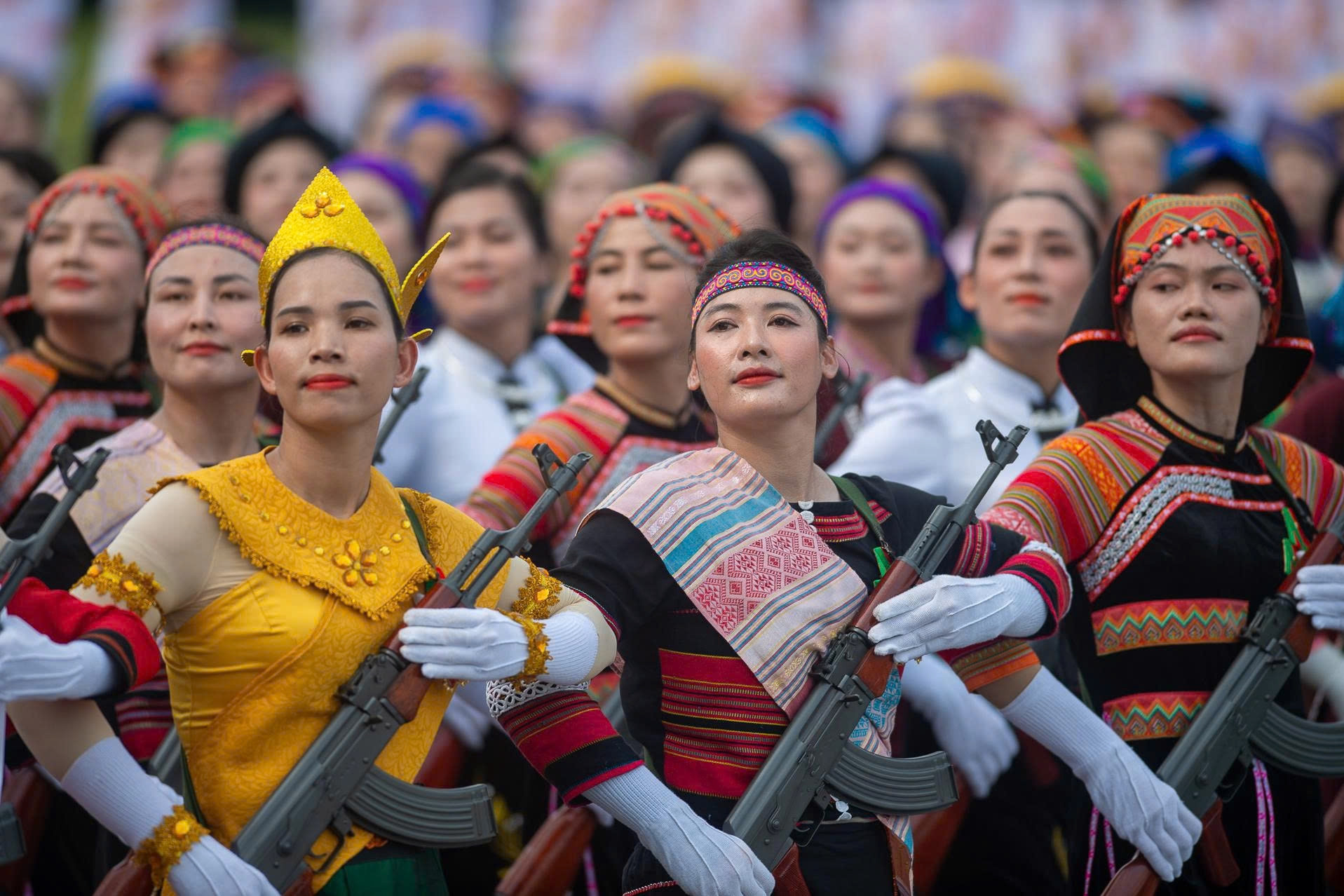 Lần đầu hợp luyện diễu binh ở Quảng trường Ba Đình vào tối 21/8