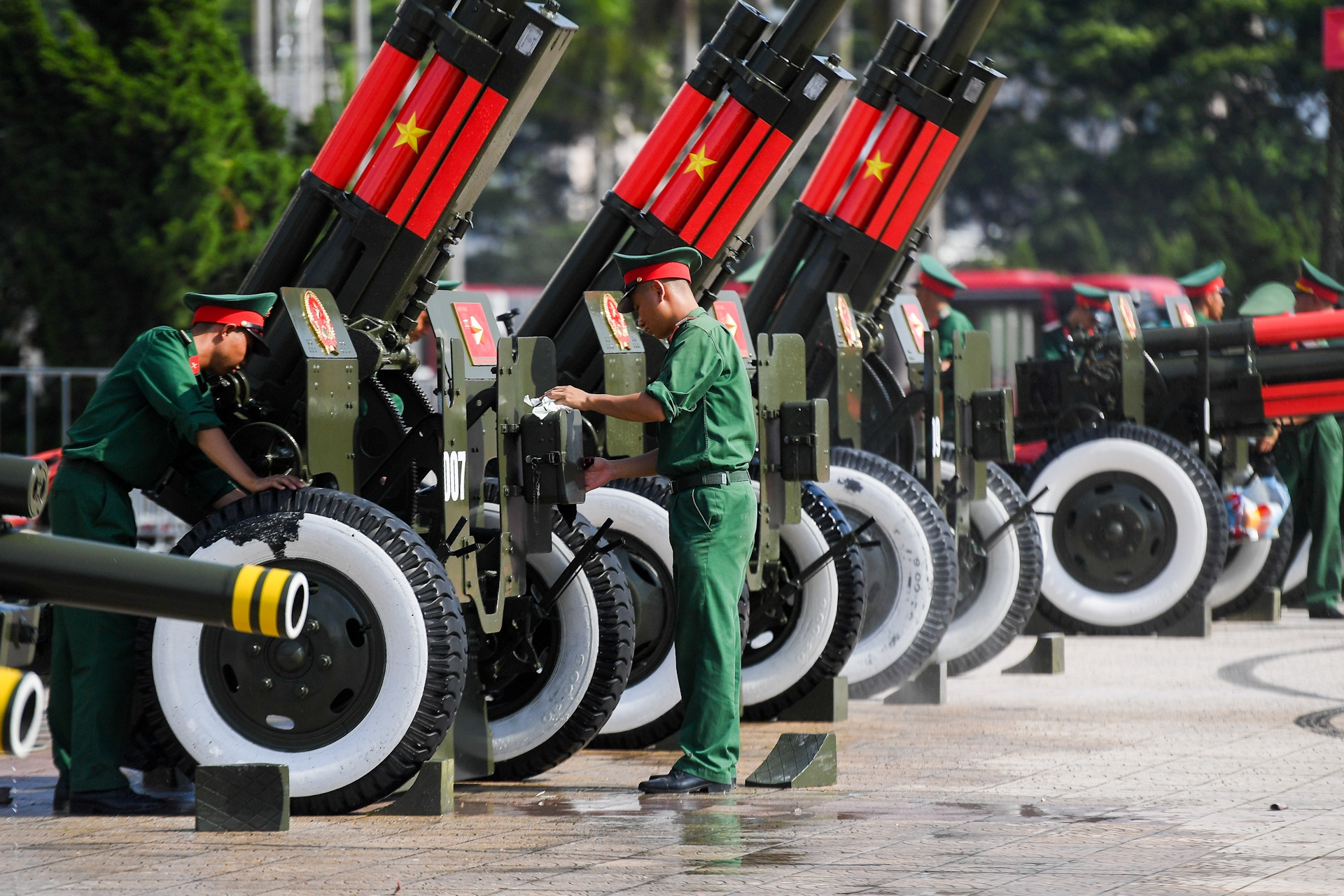 15 khẩu pháo lễ lần đầu đặt tại sân vận động Mỹ Đình sẽ khai hỏa kỷ niệm 2/9