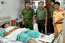 Bắt tạm giam thiếu niên 17 tuổi chạy xe máy tông gãy chân Trung tá CSGT