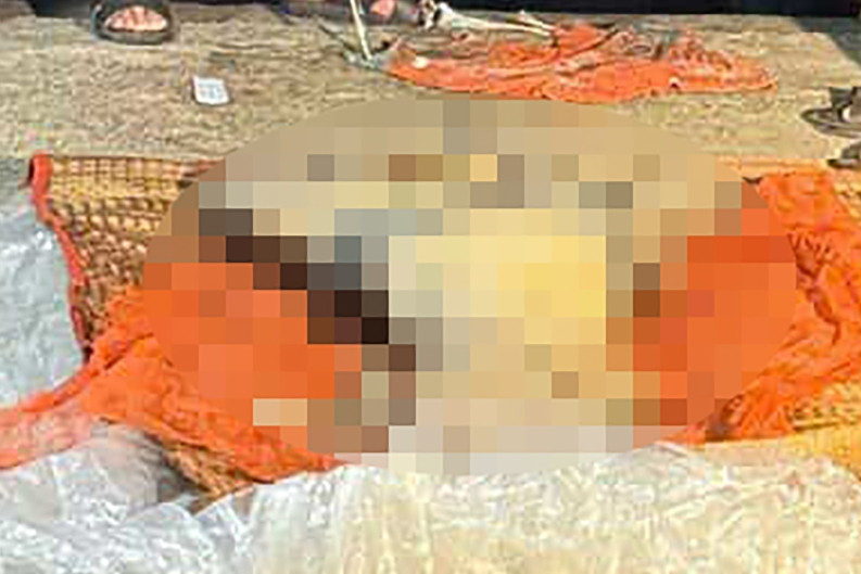 Phát hiện thi thể nam giới không nguyên vẹn trôi dạt trên biển