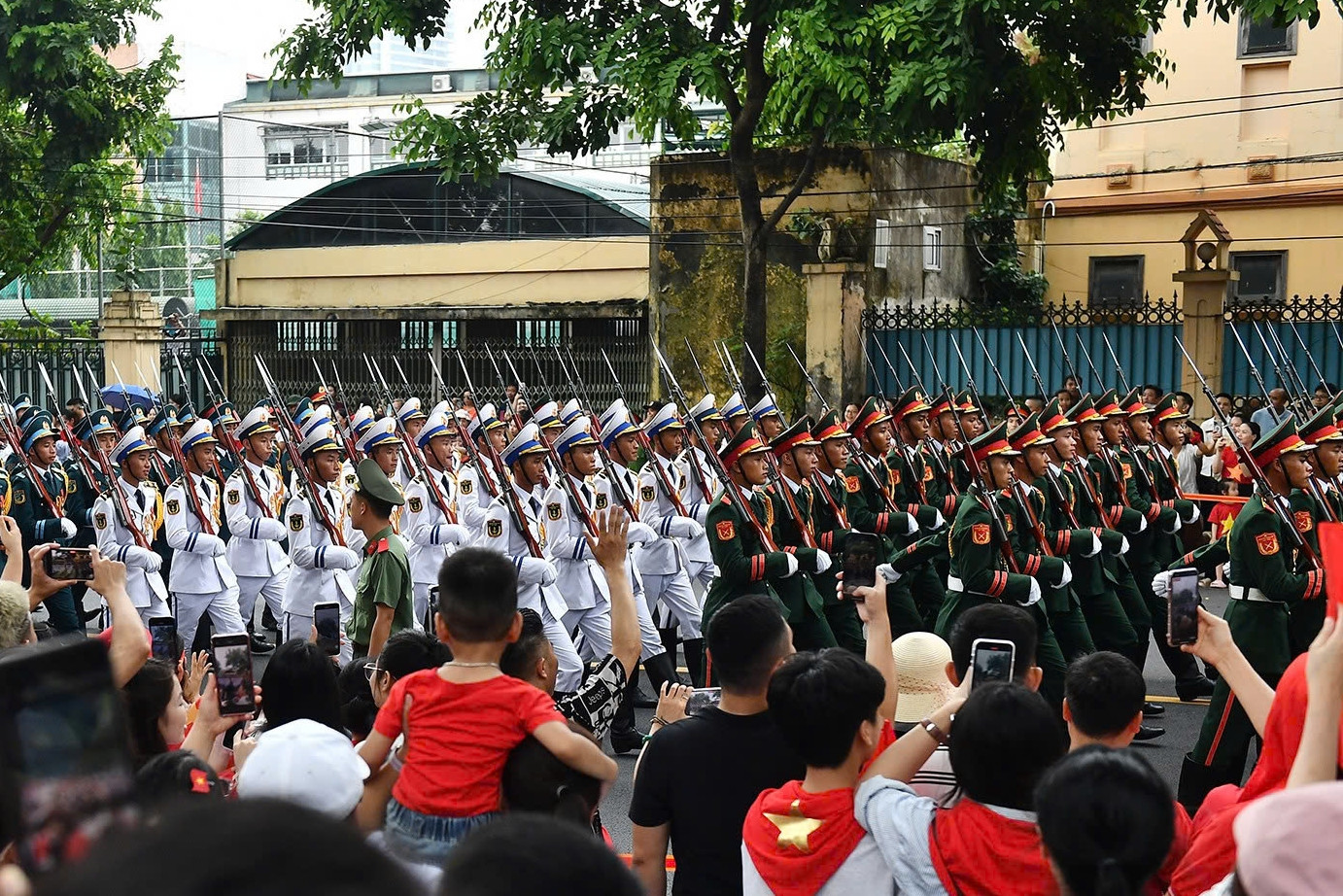 Quân đội, Công an chuẩn bị lần đầu hợp luyện diễu binh ở Quảng trường Ba Đình
