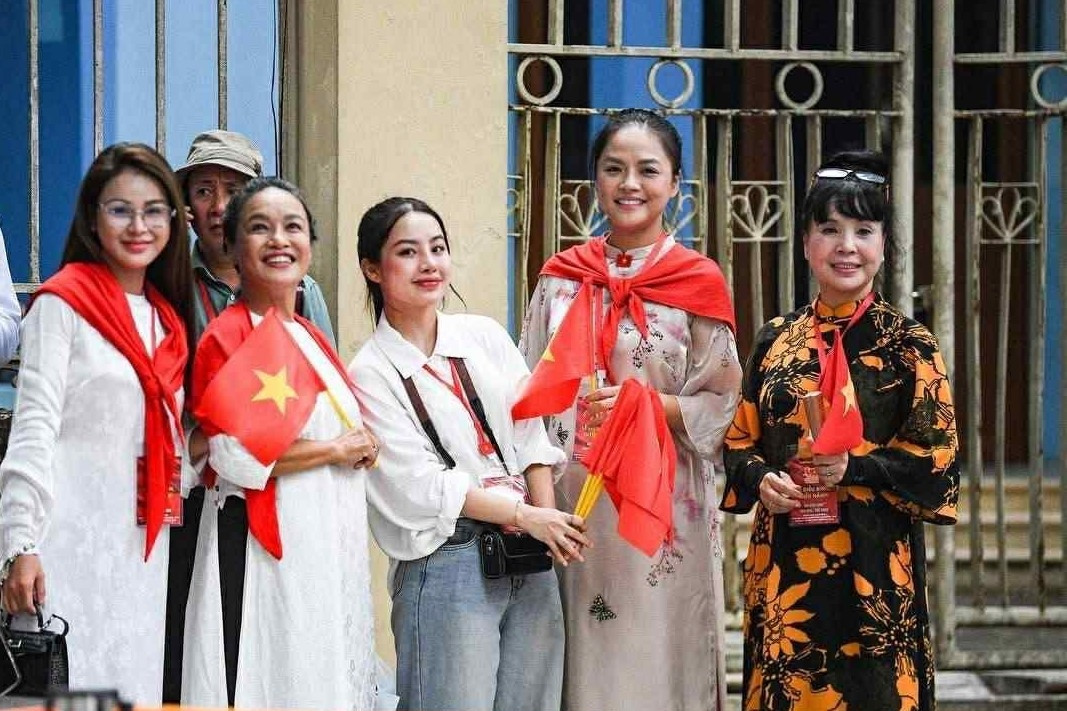 Lương Thu Trang tự hào, MC Hoài Anh VTV xúc động ngày hợp luyện diễu binh mừng 2/9