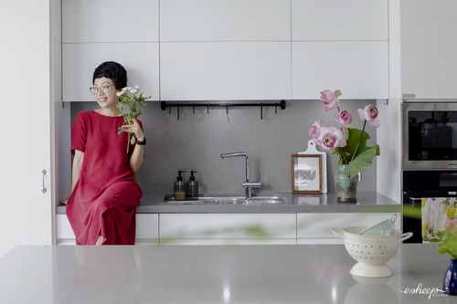 Phan Anh Esheep ‘biến hoá’ bếp tối giản chuẩn Nhật bắt đầu từ chậu rửa