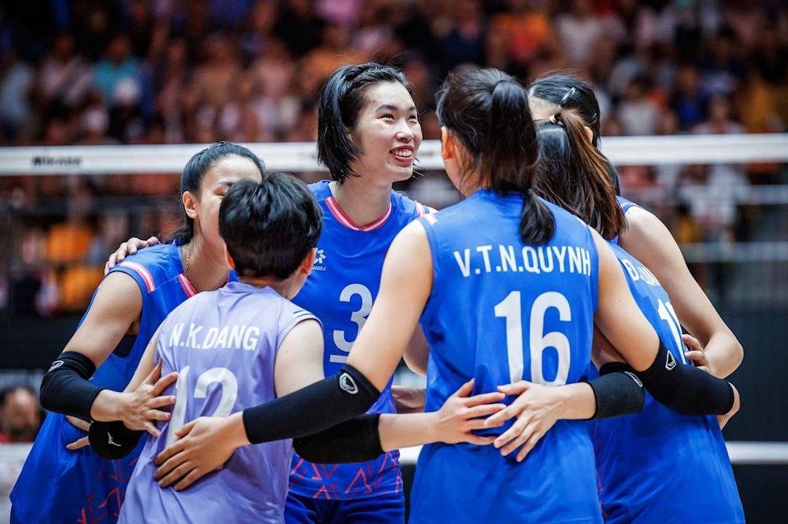 ĐT bóng chuyền nữ Việt Nam thắng đội bóng hạng 3 thế giới 1 set